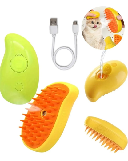 Cepillo de vapor para mascota 3 en 1
